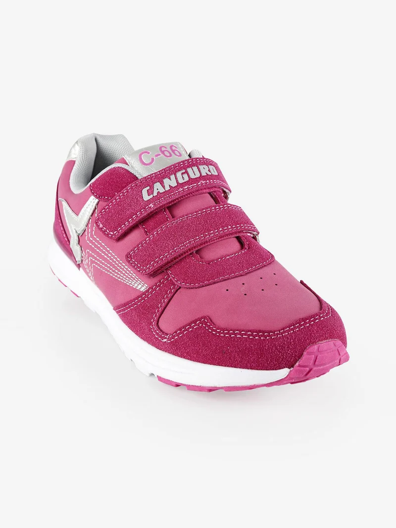 Sneakers sportive in ecopelle - fucsia