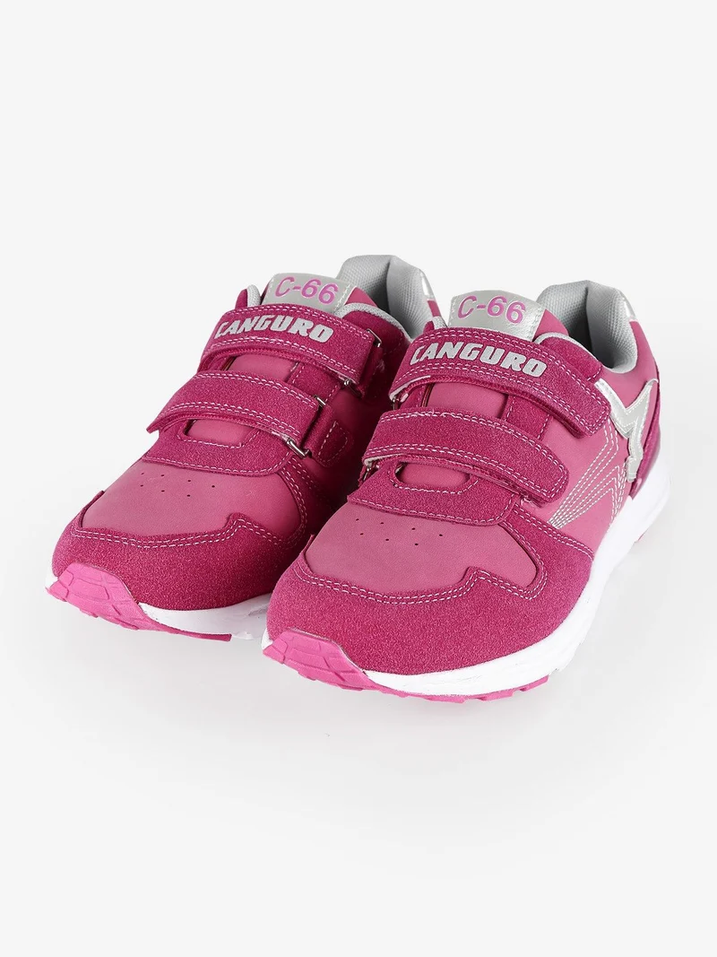 Sneakers sportive in ecopelle - fucsia