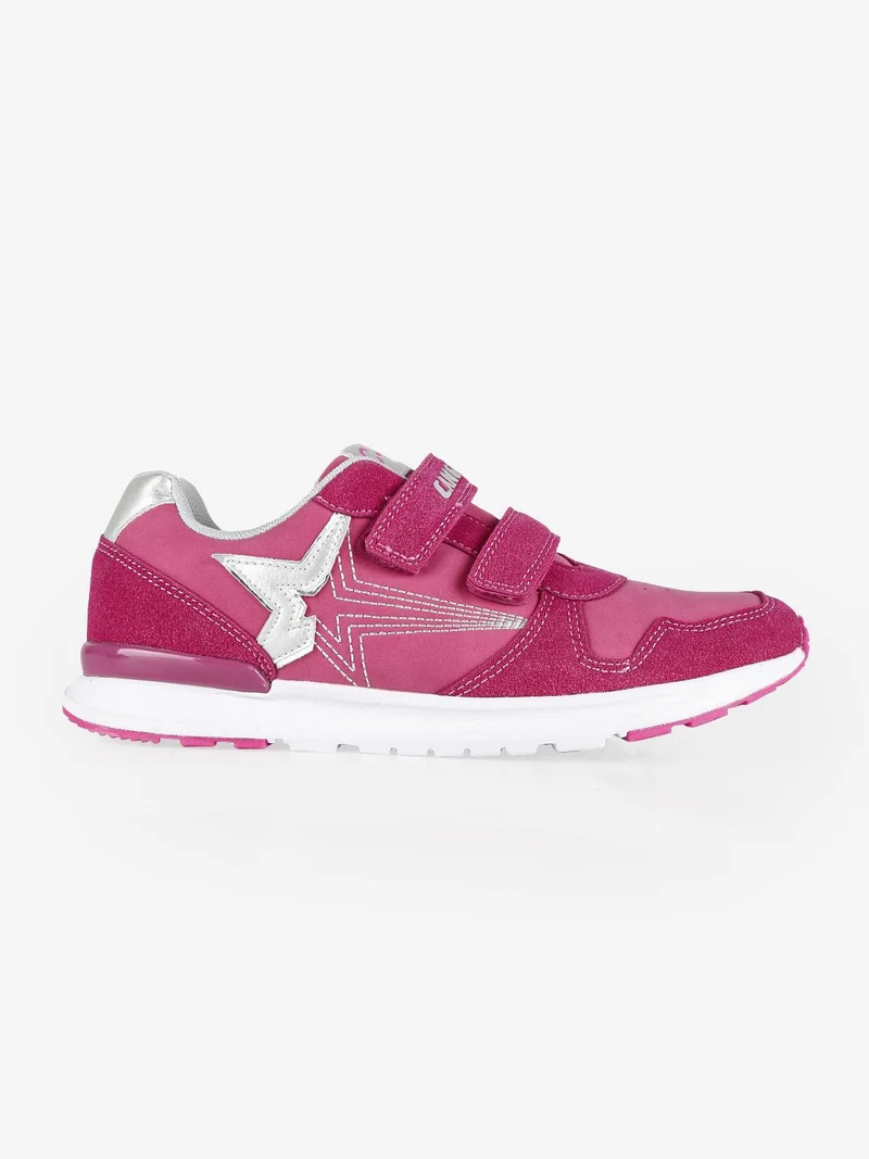Sneakers sportive in ecopelle - fucsia