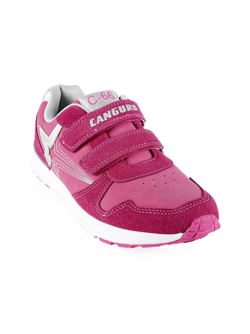 Sneakers sportive in ecopelle - fucsia