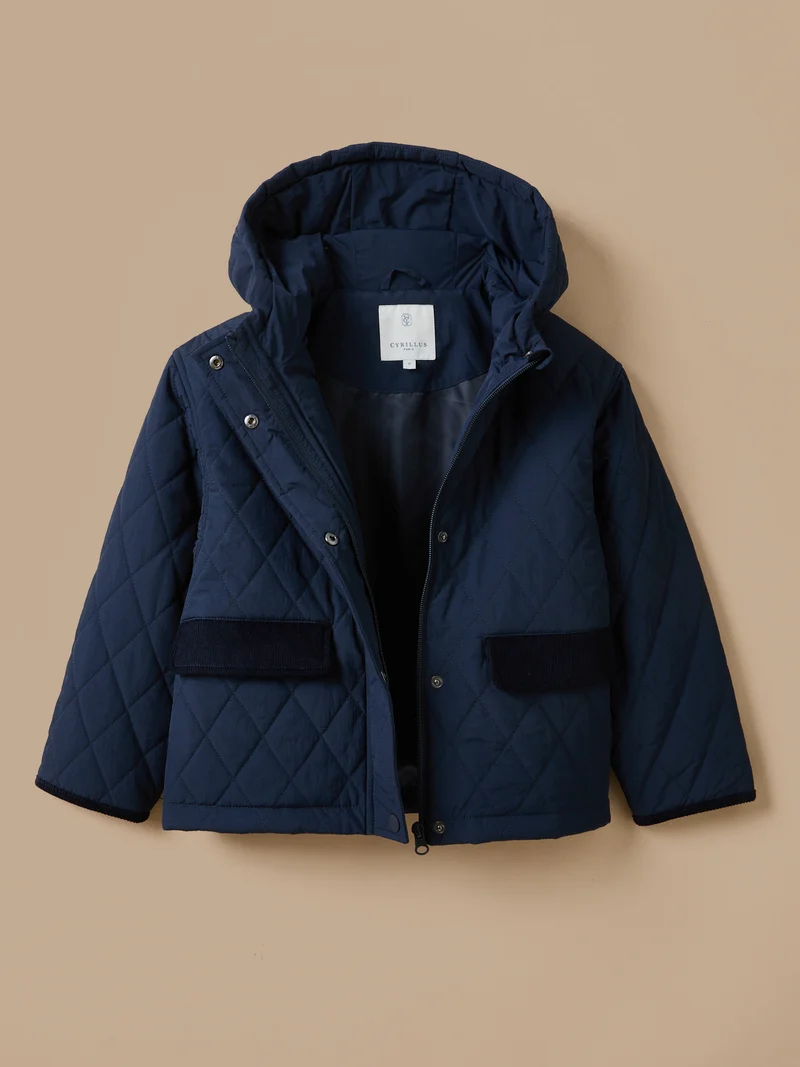 Mädchenjacke mit Stehkragen, gesteppt