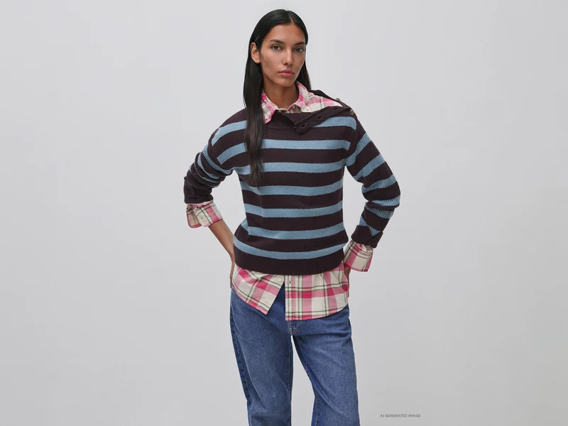 Pullover mit Knöpfen an der Schulter