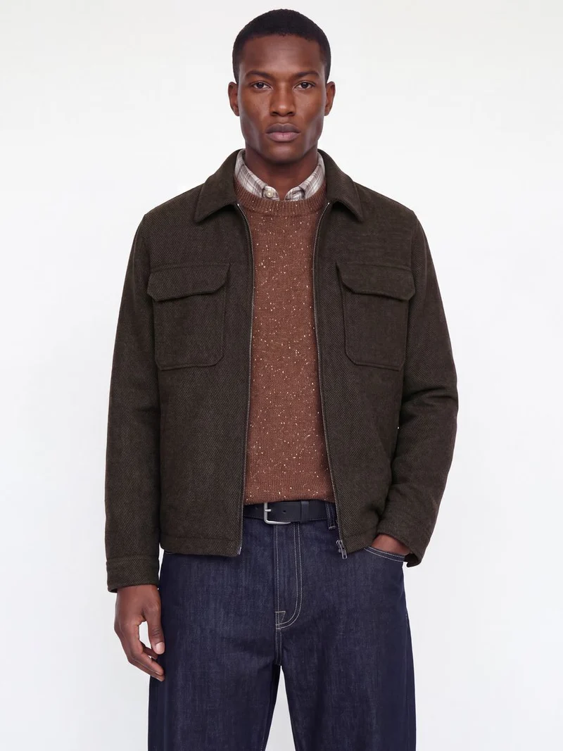 JPRBLUWAKEFIELD WOOL BLEND JACKET SN