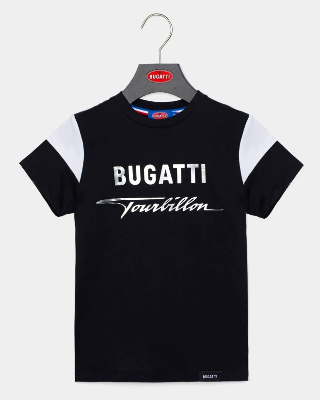 BUGATTI KIDS TOURBILLON V16 BLACK T-SHIRT