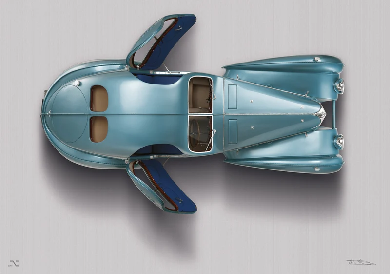 BUGATTI TYPE 57SC ATLANTIC - Overhead