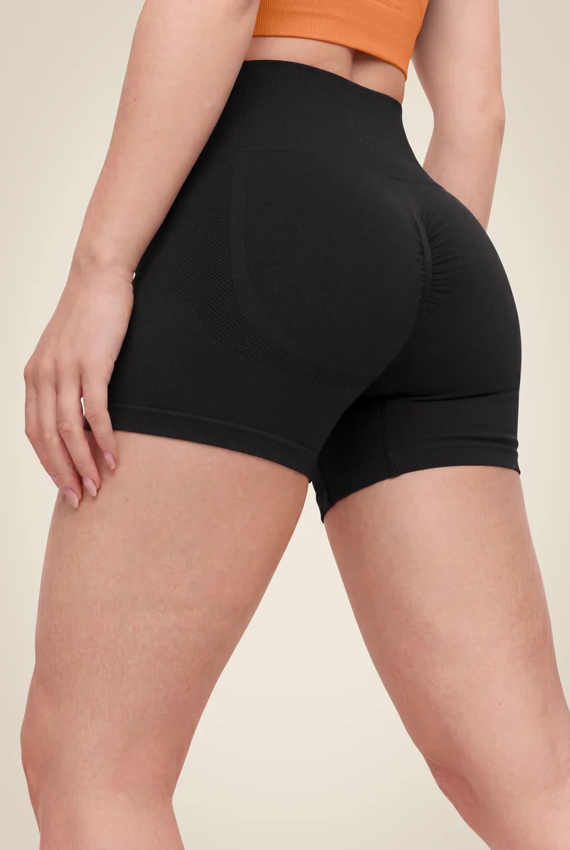 Olivia Seamless Shorts - Black