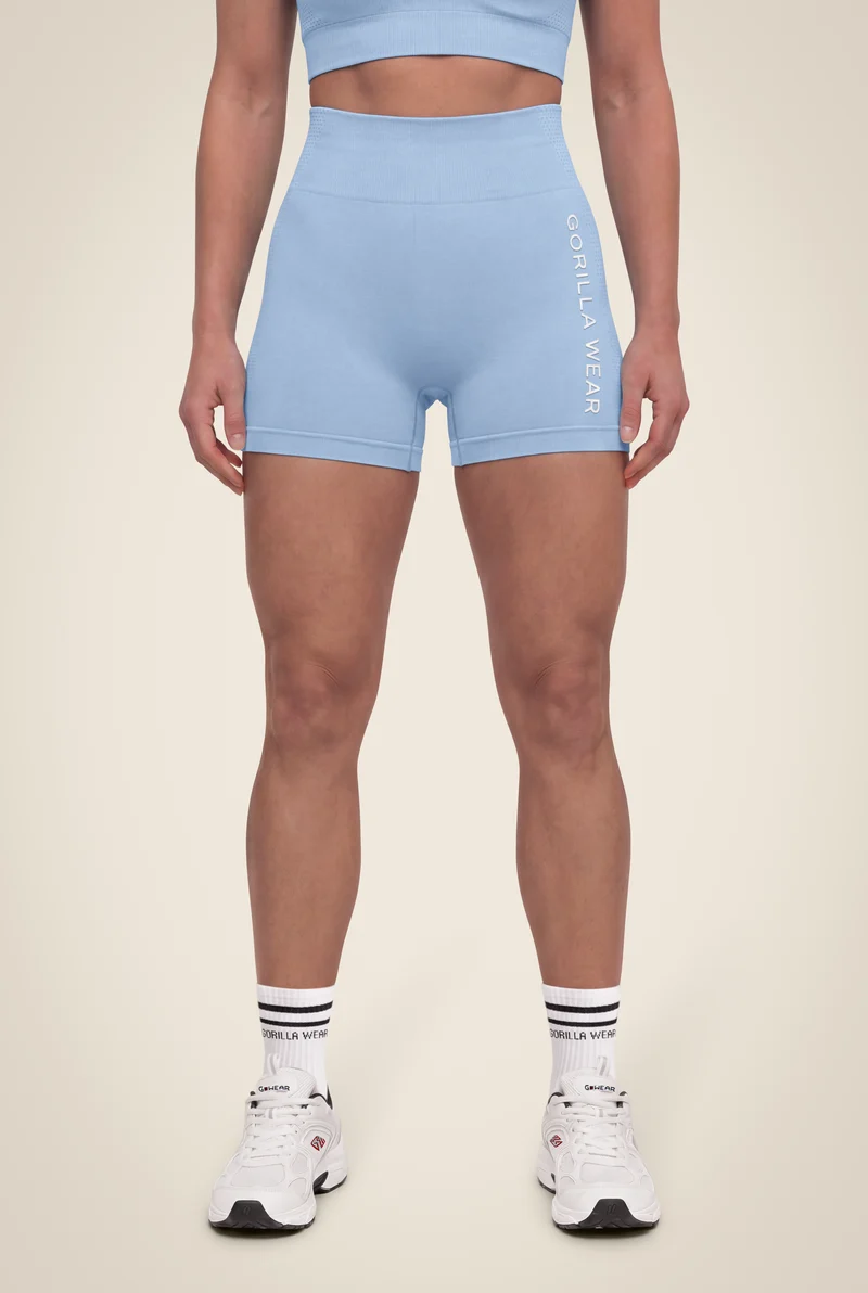 Selah Seamless Shorts - Light Blue