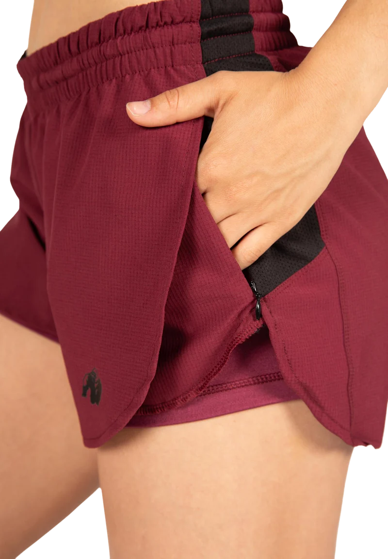 Salina 2-In-1 Shorts - Burgundy
