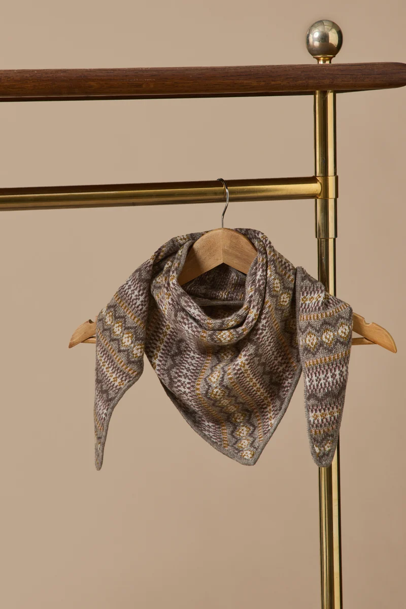 Dreiecksschal mit Jacquard-Muster, für Erwachsene