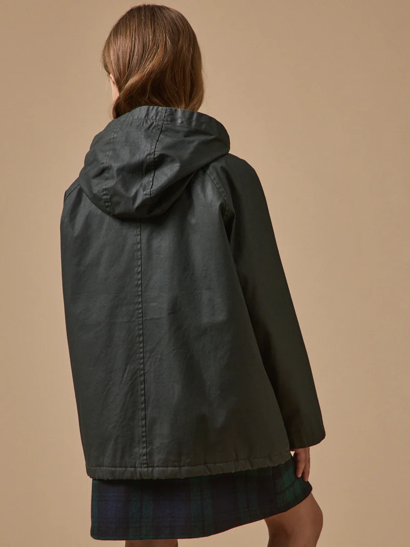 Mädchenjacke aus beschichteter Baumwolle