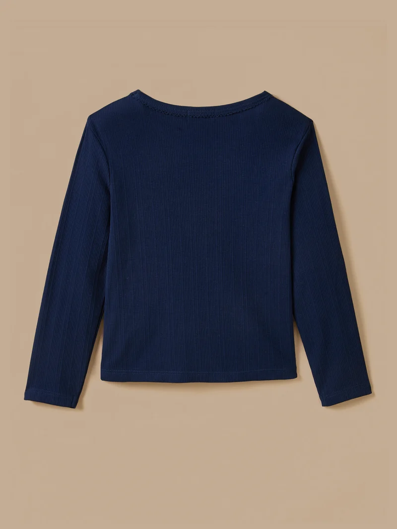 Mädchen-T-Shirt, Langarm