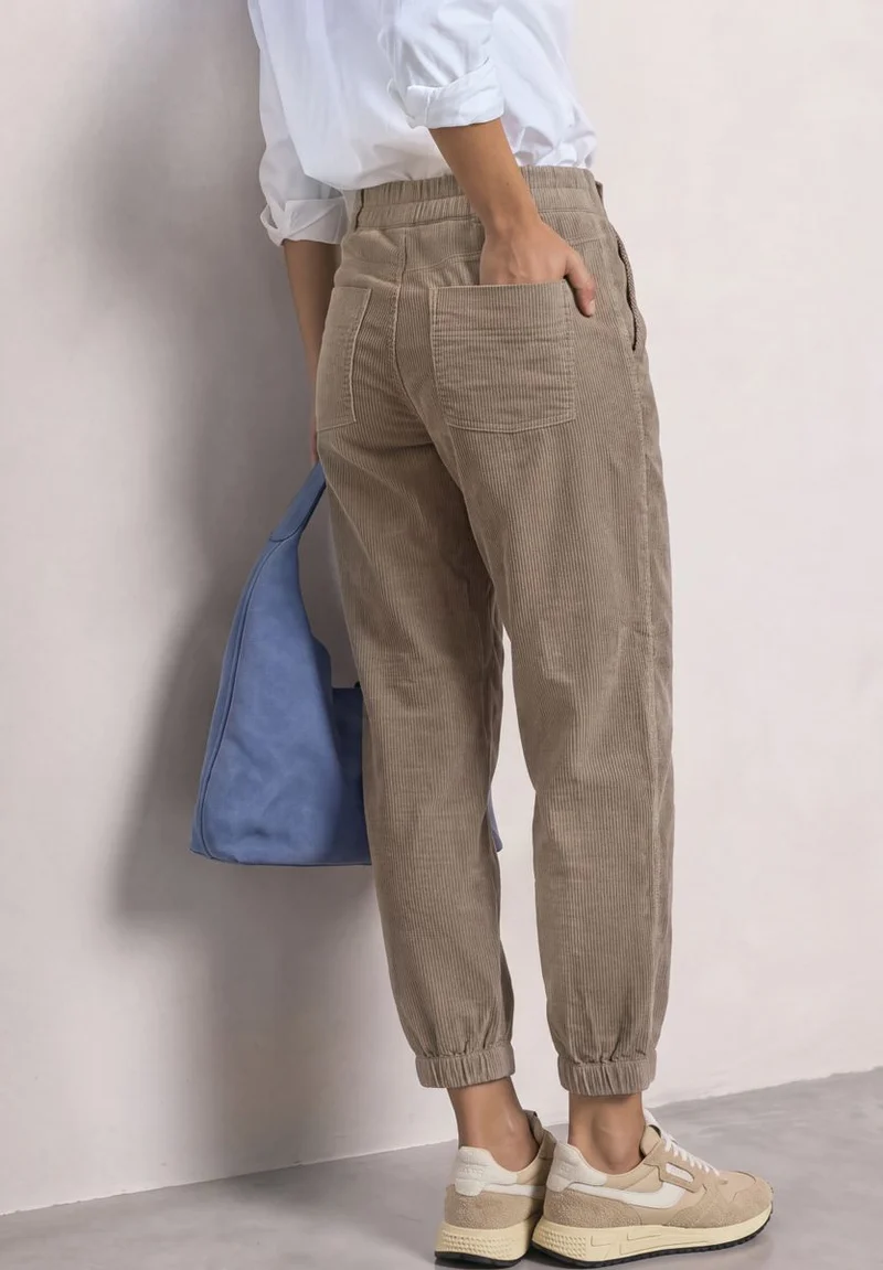 High Waist Barrel Leg Hose mit Elastikbund