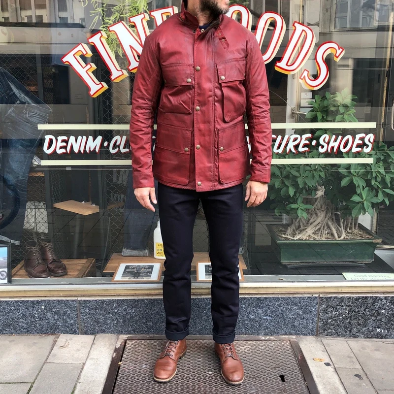 Herren Wachsjacke | BMC Jacke aus gewachstem Material im klassischen Workwear-Stil