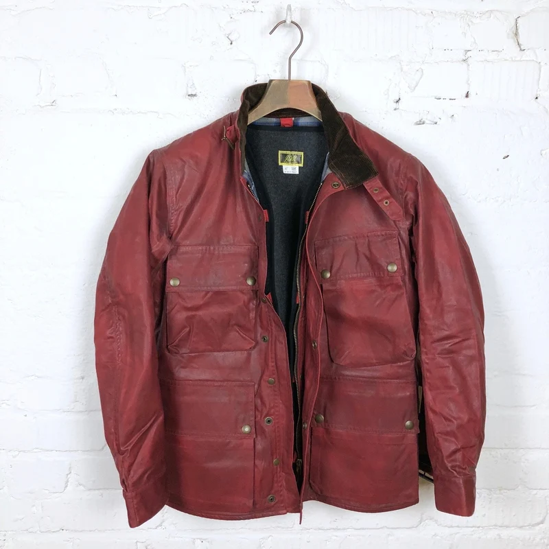 Herren Wachsjacke | BMC Jacke aus gewachstem Material im klassischen Workwear-Stil