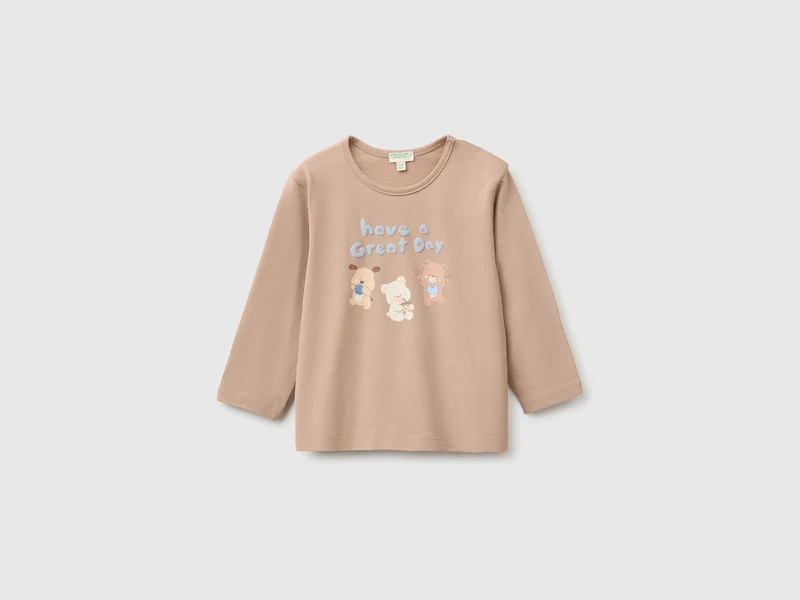 T-Shirt aus Bio-Baumwolle mit Print