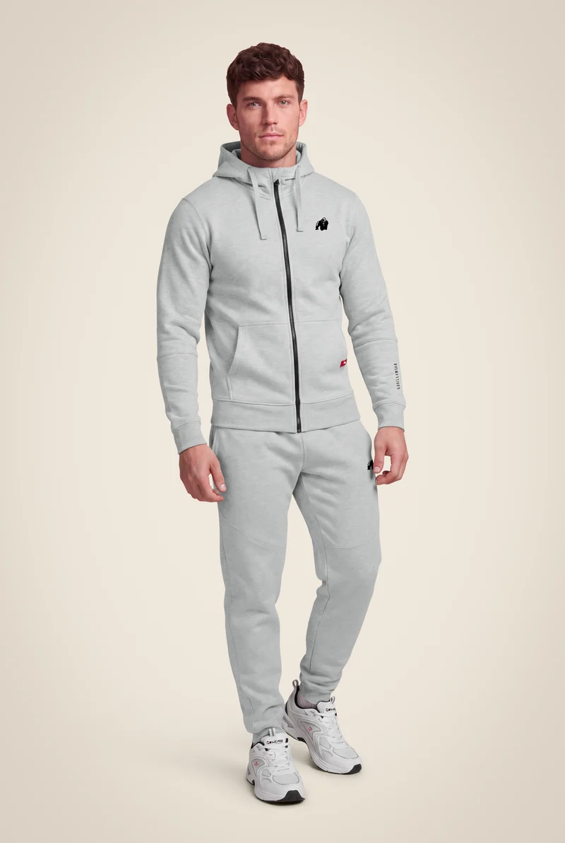 Leon Zipped Hoodie & Sweatpants Set - Gray