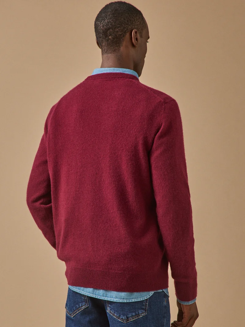 Herrenpullover mit Rundhalsausschnitt – Cashmere-Kollektion