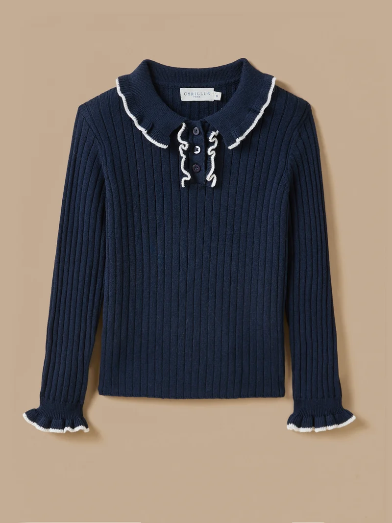 Mädchenpullover, Feinstrick