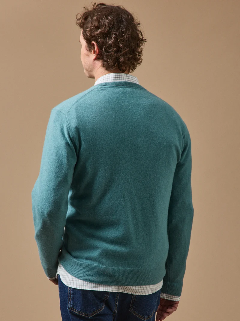 Herrenpullover mit Rundhalsausschnitt – Cashmere-Kollektion