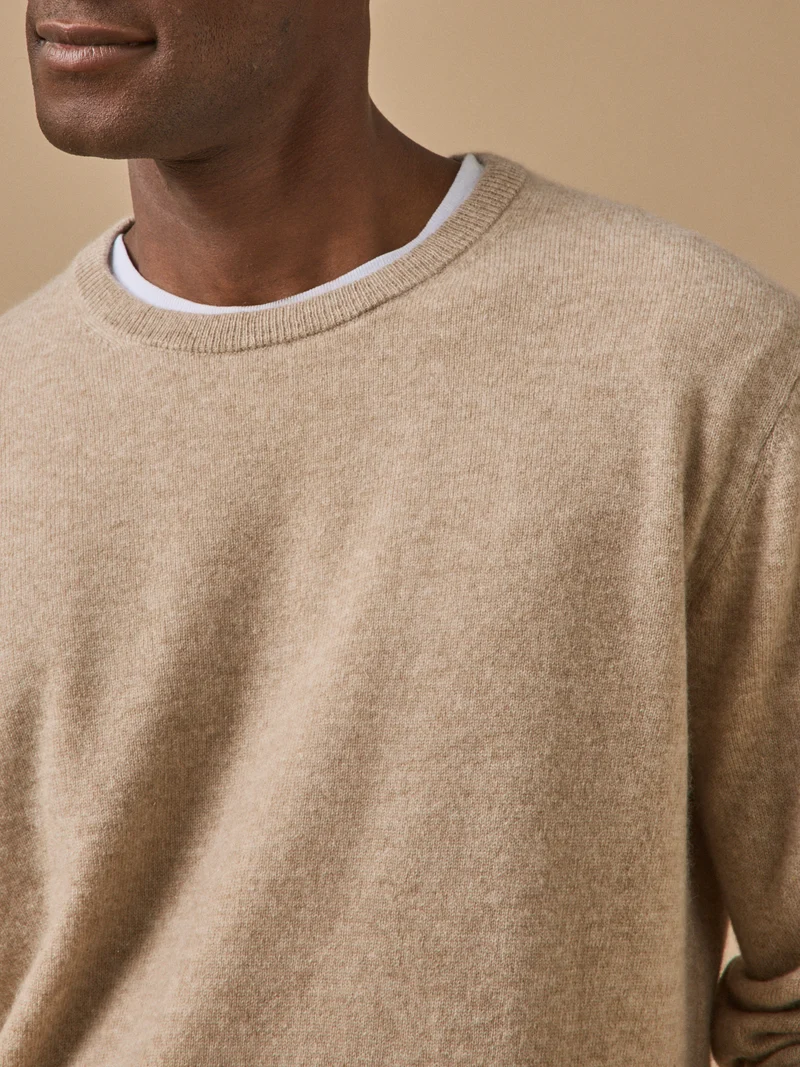 Herrenpullover mit Rundhalsausschnitt – Cashmere-Kollektion