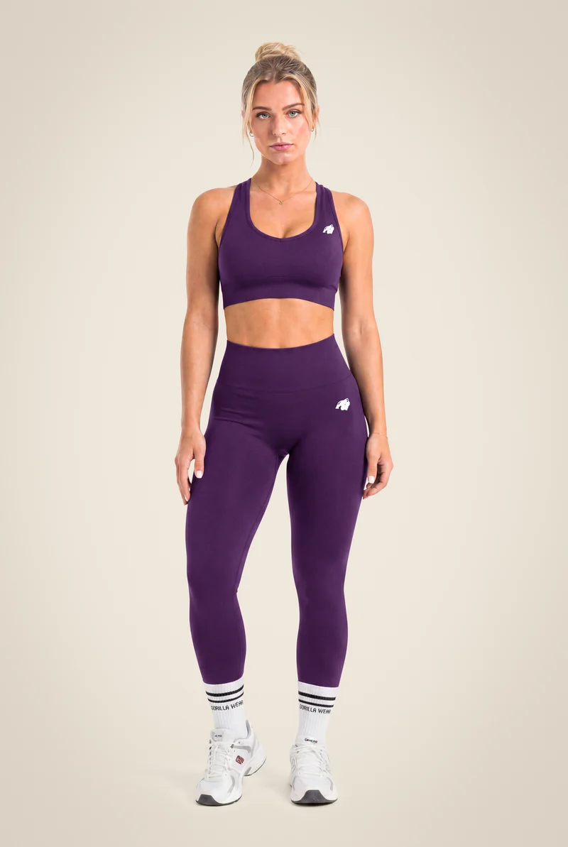 Neiro Sports Bra & Leggings Set - Purple