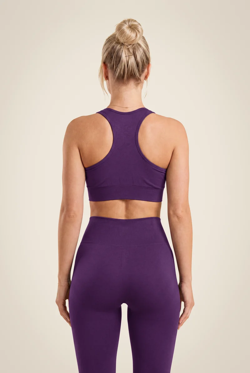 Neiro Sports Bra & Leggings Set - Purple