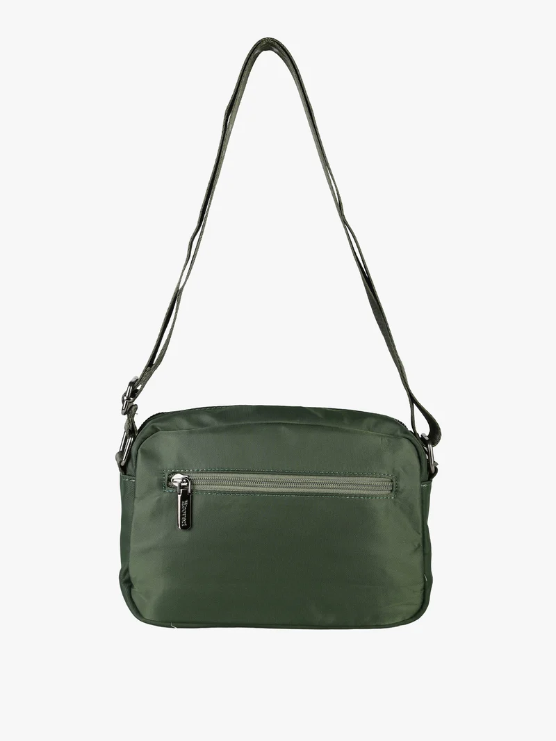 Borsa a tracolla da donna in nylon - verde