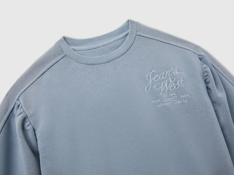 Sweatshirt mit Westernstickerei im Vintage-Stil