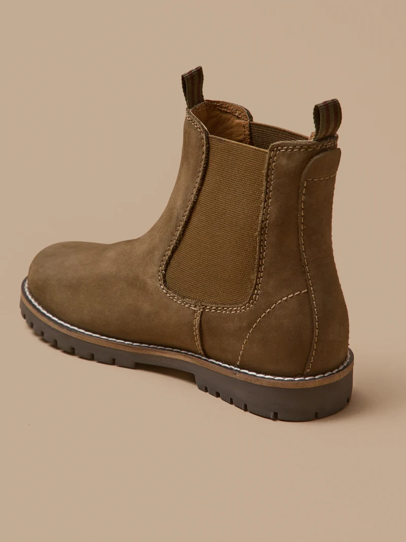 Jungen-Chelsea-Boots aus Nubukleder