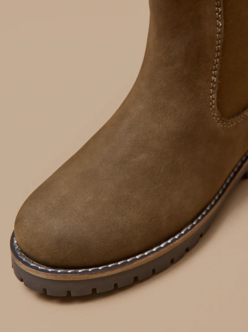 Jungen-Chelsea-Boots aus Nubukleder