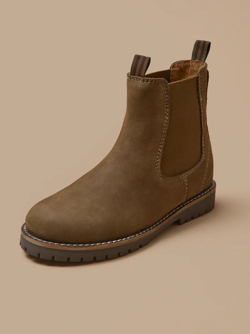 Jungen-Chelsea-Boots aus Nubukleder