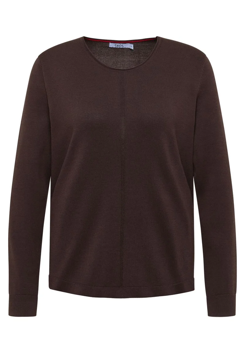 Basic Pullover mit Rundhals