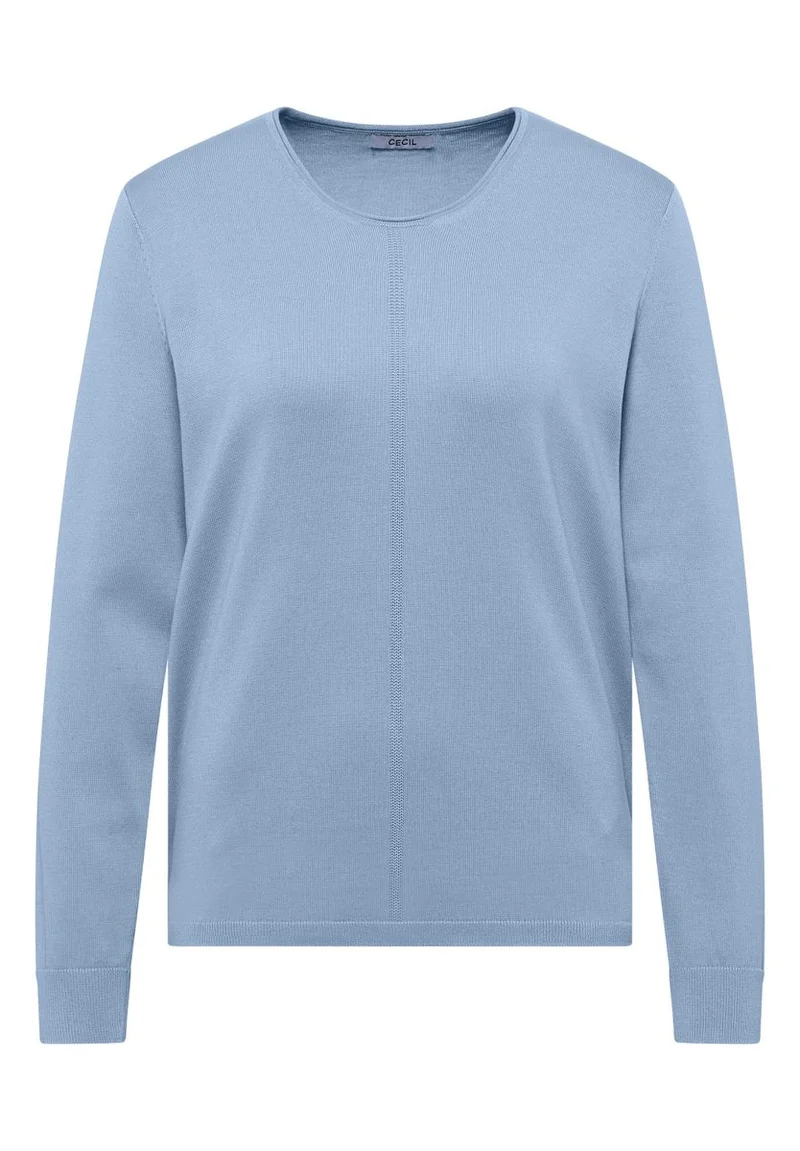 Basic Pullover mit Rundhals