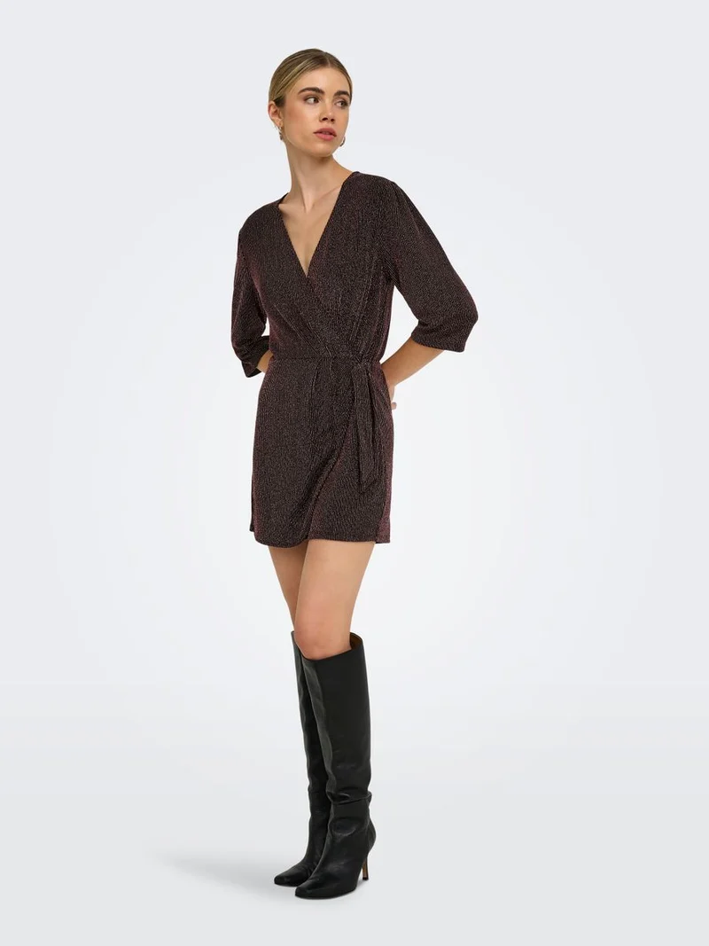 ONLCAROL GLITTER 3/4 PLAYSUIT CS JRS