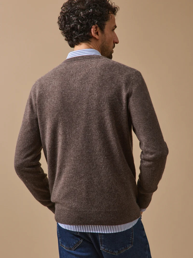 Herrenpullover mit V-Ausschnitt – Cashmere-Kollektion
