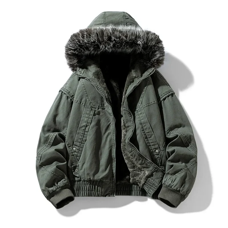 Elegant Fleece Lined Cargo Jacket