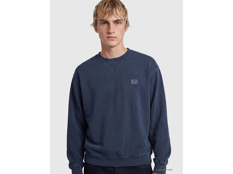 Sweatshirt mit Rundhalsausschnitt im Vintage-Stil