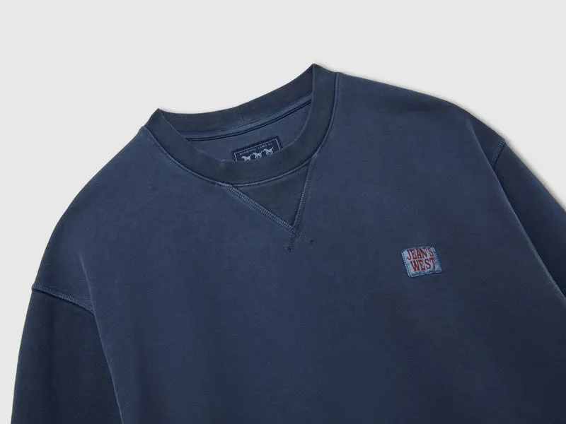 Sweatshirt mit Rundhalsausschnitt im Vintage-Stil