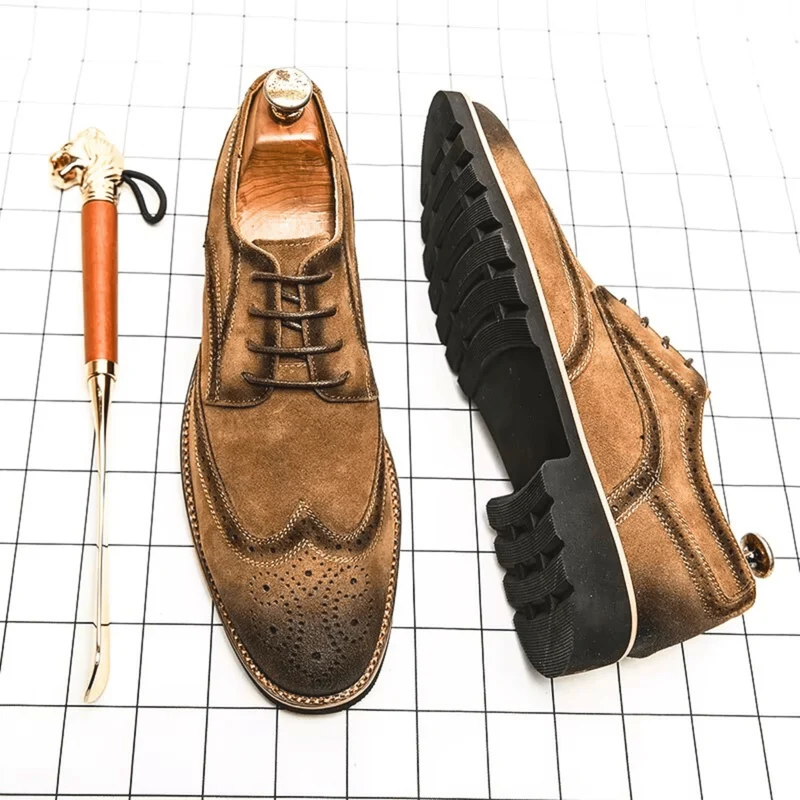 Suede Oxford Shoes