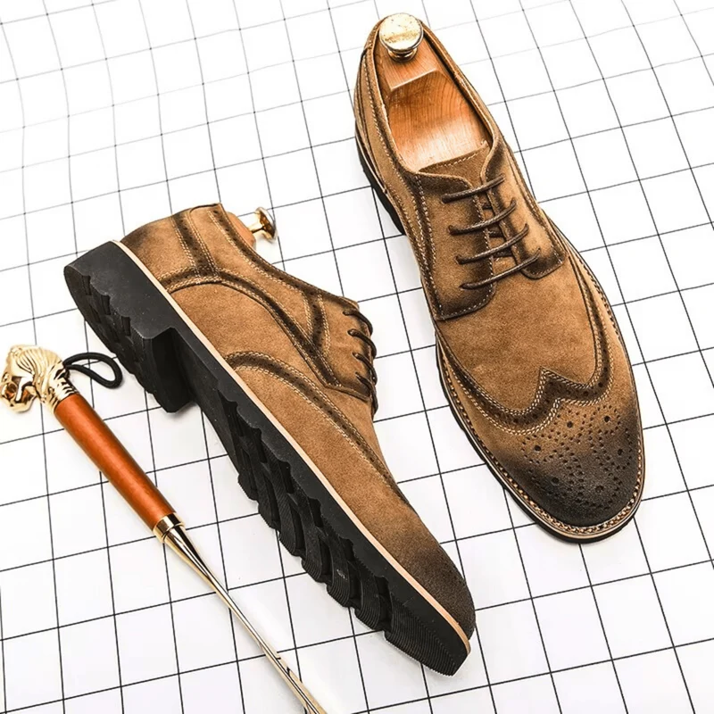 Suede Oxford Shoes