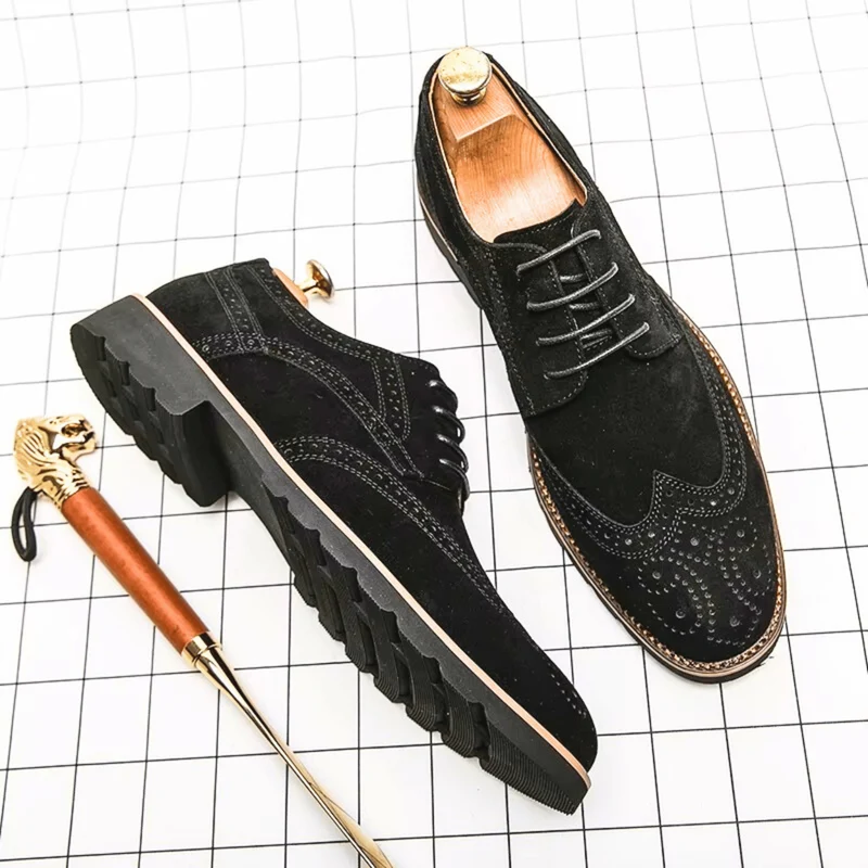 Suede Oxford Shoes
