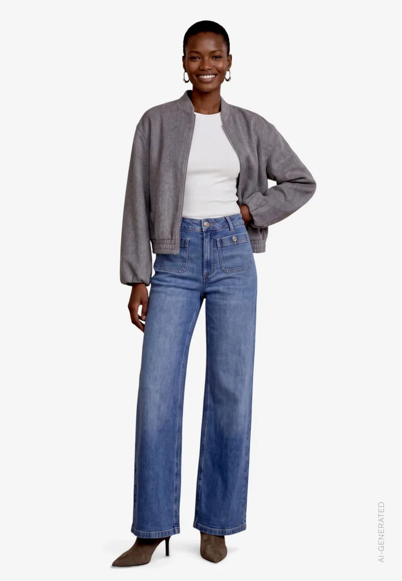 College Jacke Damen mit Reißverschluss