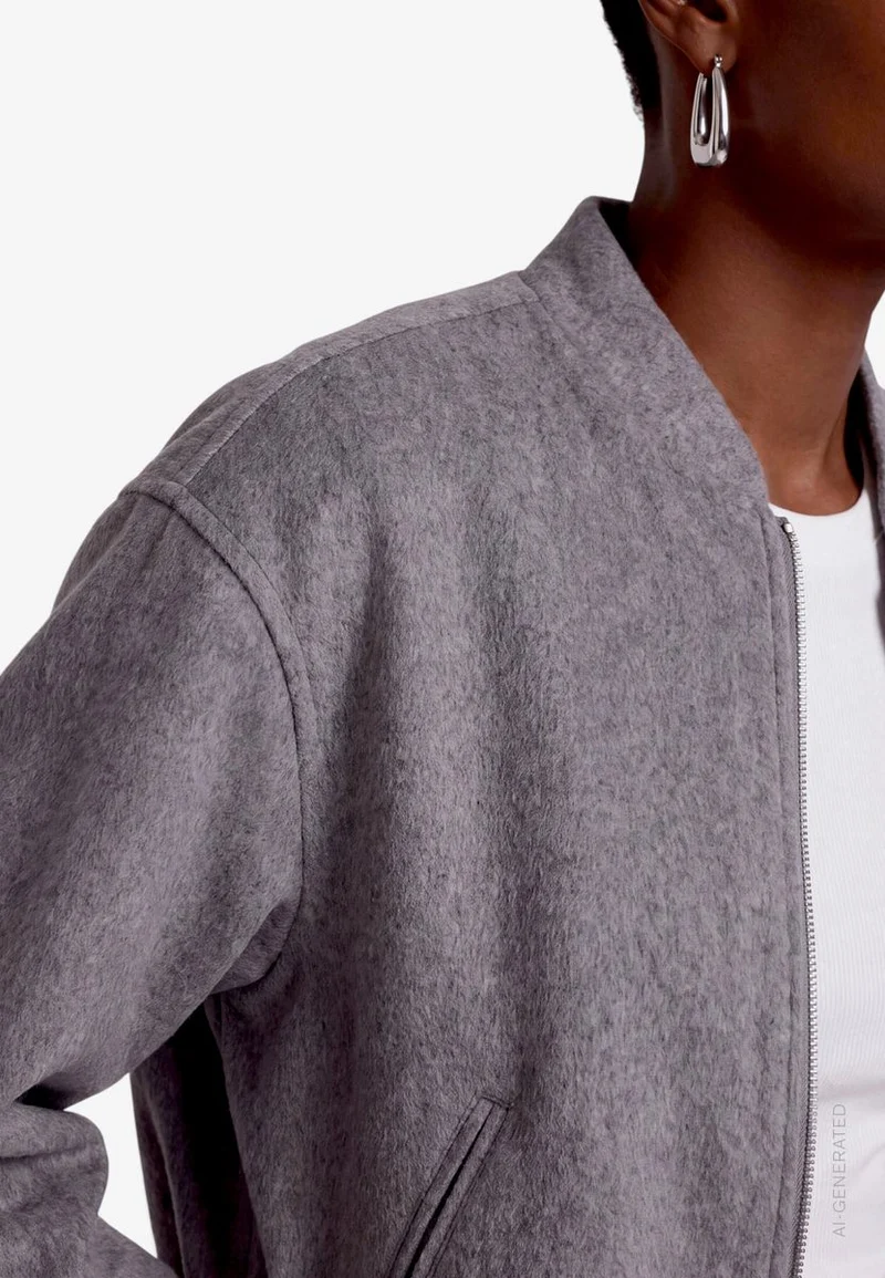 College Jacke Damen mit Reißverschluss