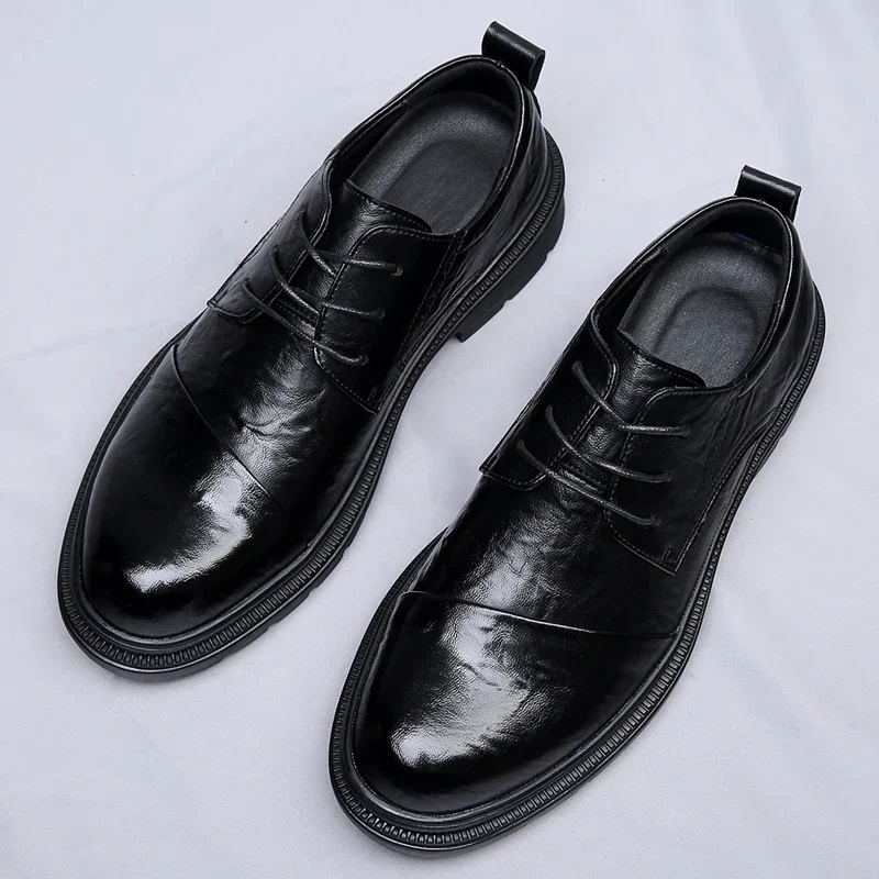 Elegant British Style Leather Shoes