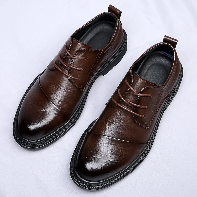 Elegant British Style Leather Shoes