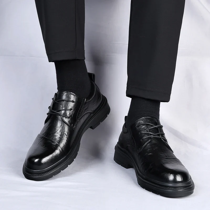 Elegant British Style Leather Shoes