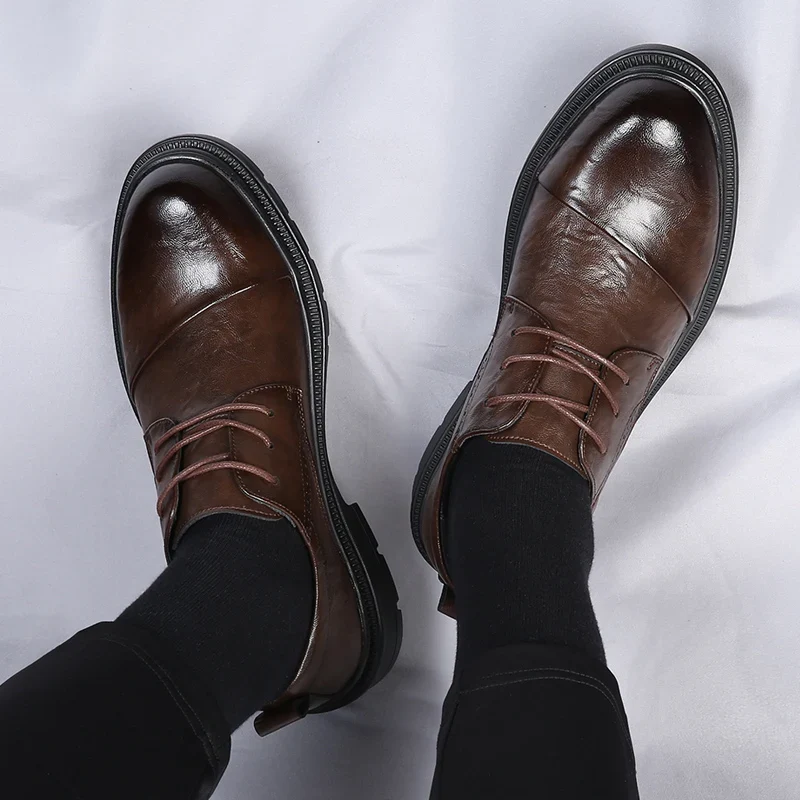 Elegant British Style Leather Shoes