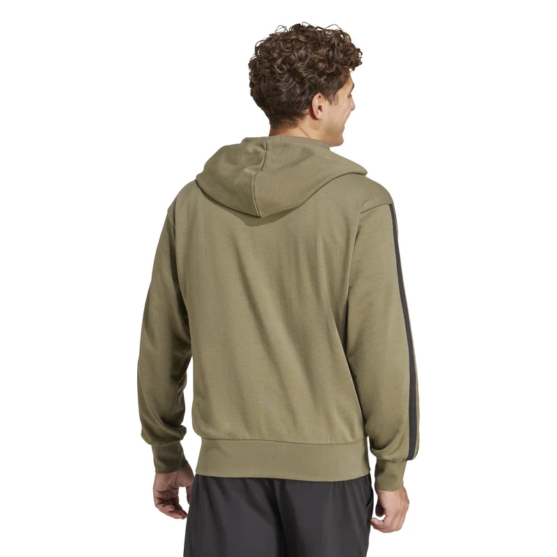 ADIDAS M 3S FT FZ HD Kapuzenjacke French Terry