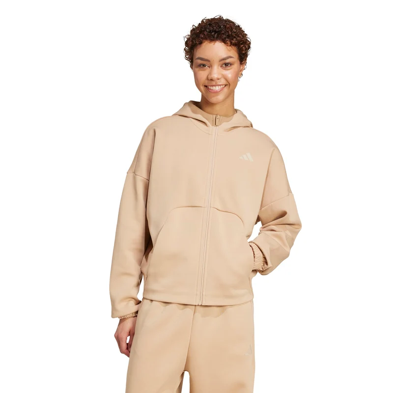 ADIDAS W FI SL FZ HD Kapuzenjacke mit Reißverschluss