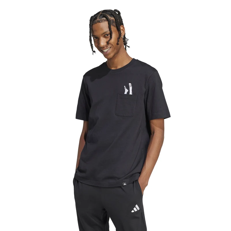 ADIDAS M L Slide PKT T Shirt aus 100% Baumwolle